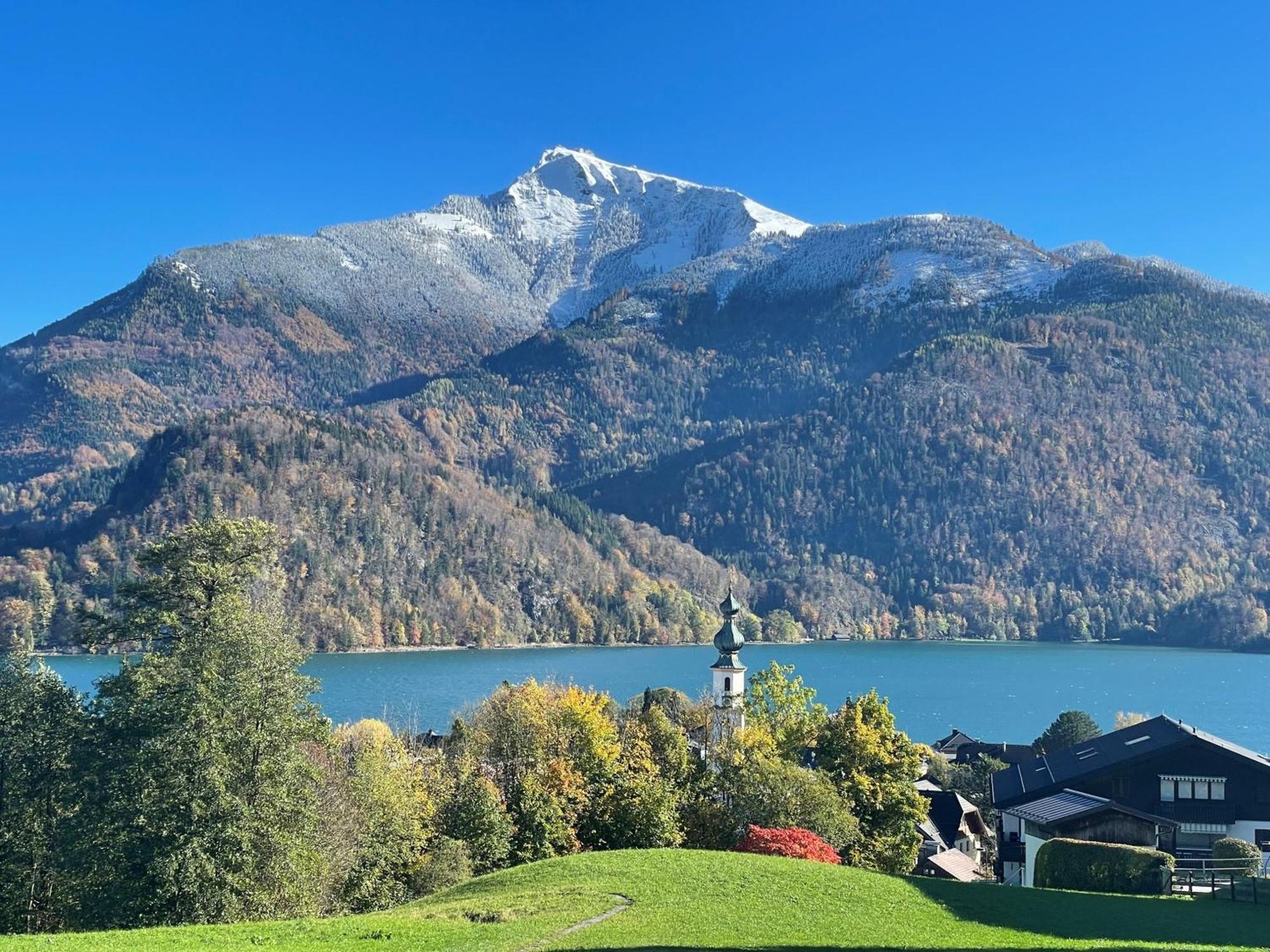 Ferienwohnung Schossleitner - Der Wohlfuehl-Ansitz Am Wolfgangsee Mit Weitblick Sankt Gilgen Bagian luar foto