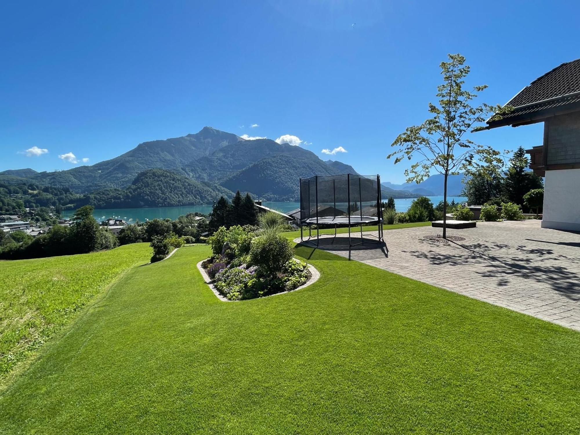 Ferienwohnung Schossleitner - Der Wohlfuehl-Ansitz Am Wolfgangsee Mit Weitblick Sankt Gilgen Bagian luar foto