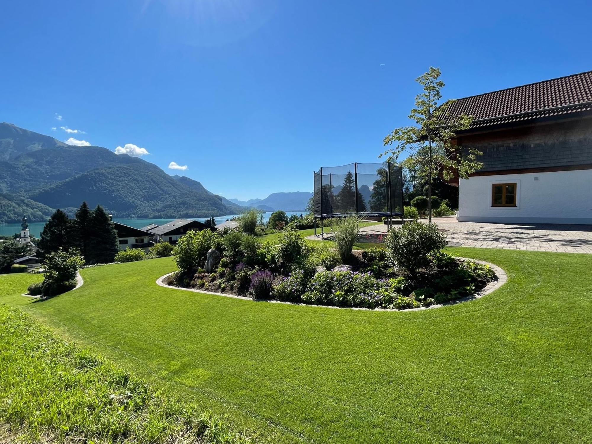Ferienwohnung Schossleitner - Der Wohlfuehl-Ansitz Am Wolfgangsee Mit Weitblick Sankt Gilgen Bagian luar foto