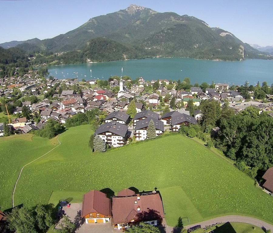 Ferienwohnung Schossleitner - Der Wohlfuehl-Ansitz Am Wolfgangsee Mit Weitblick Sankt Gilgen Bagian luar foto